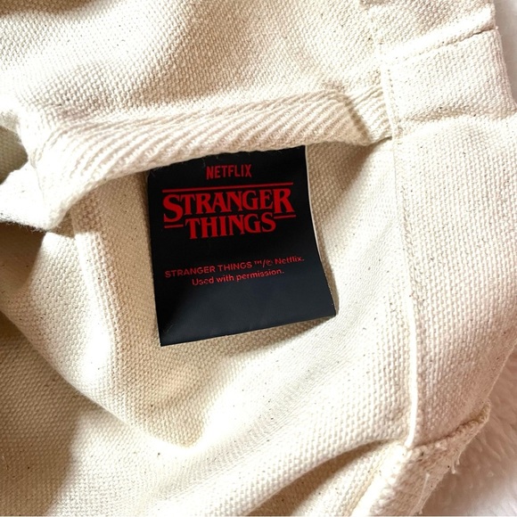 NWT Stranger Things x Netflix Hellfire Club Canvas Tote Bag - Picture 6 of 14